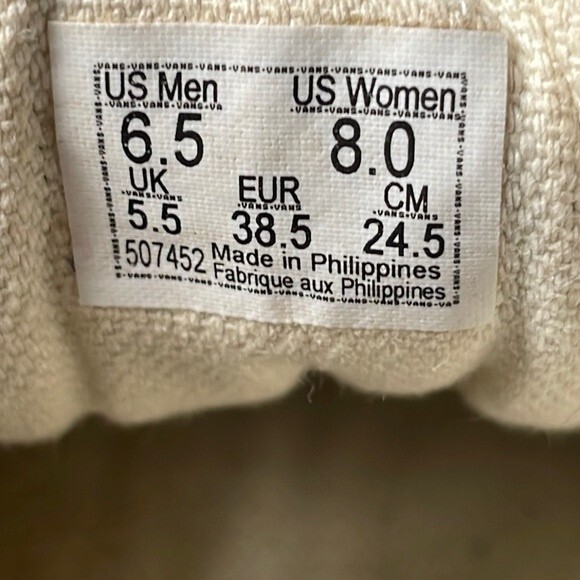 Vans Old Skool Canvas Blue Mirage, women’s size 8, men’s size 6.5 - Picture 10 of 10